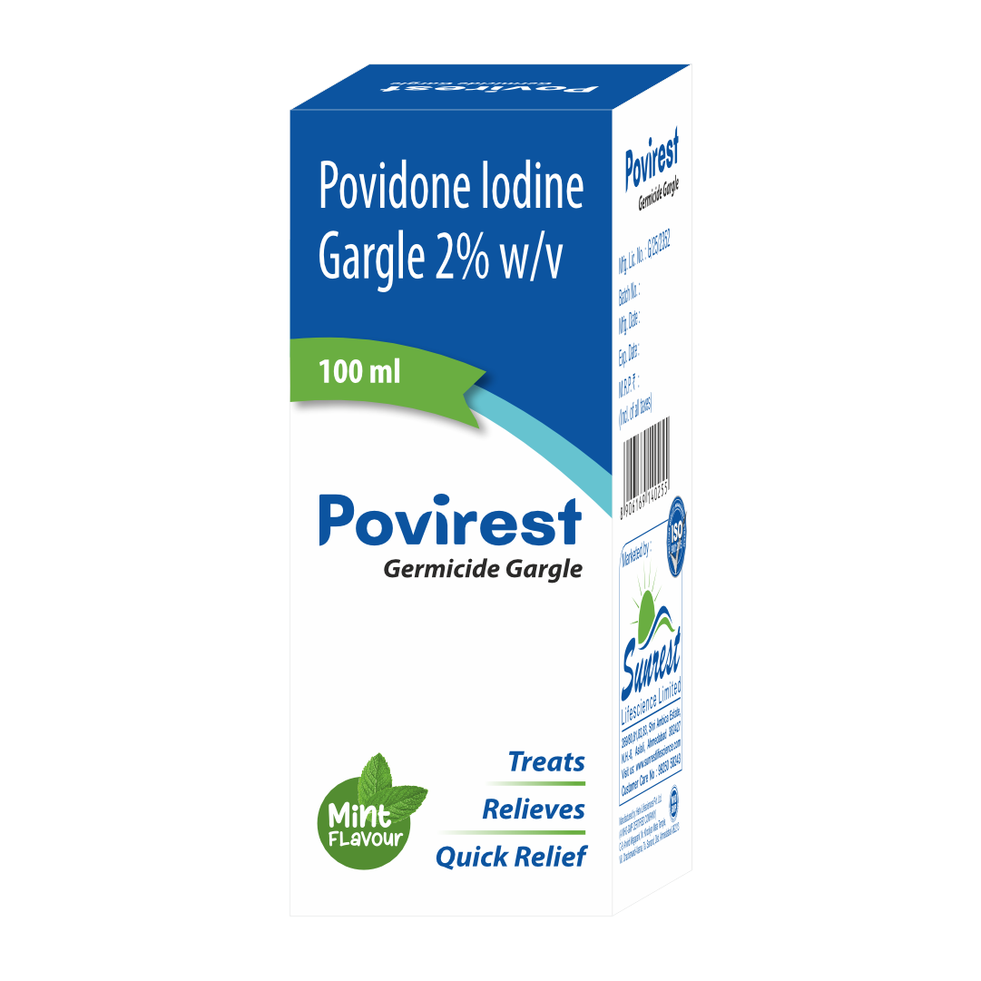 POVIREST 2% GARGLE 100 ML