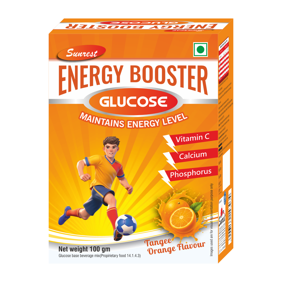 SUNREST ENERGY GLUCOSE_ORANGE-100 GM
