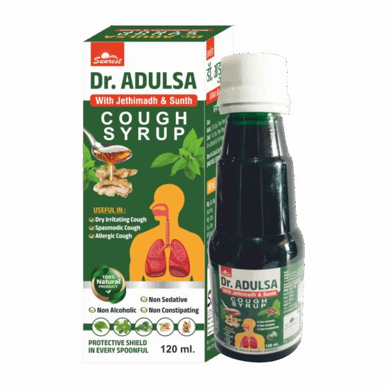 DR. ADULSA COUGH SYRUP 120 ml – Sunrest Lifescience